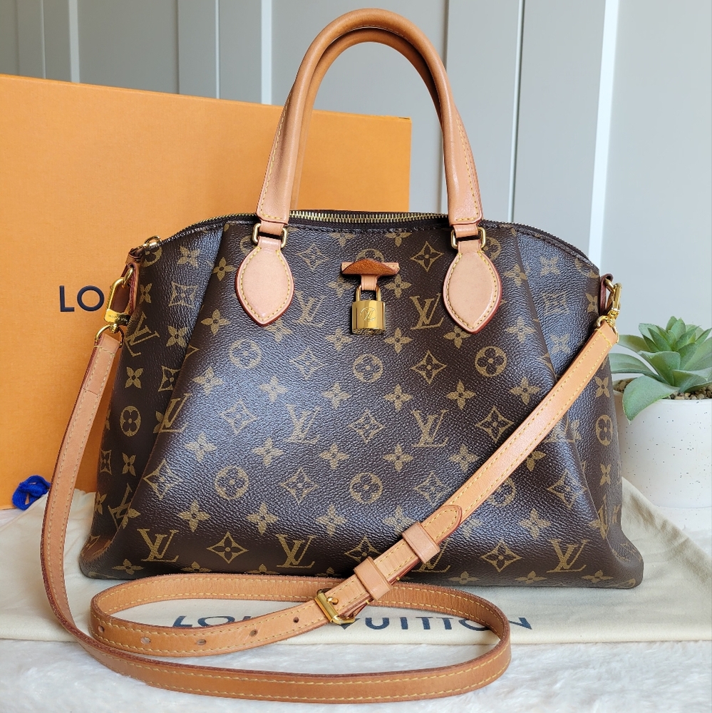 💕Beautiful DISCONTINUED Louis Vuitton Satchel Bag RIVOLI Mm Monogram